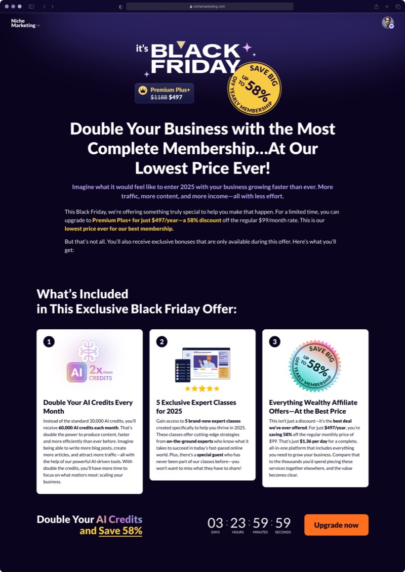 BlackFriday Landing page