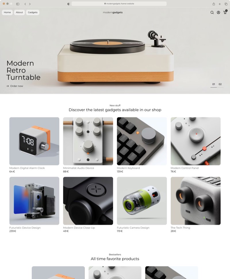 eCommerce Gadgets Online Shop